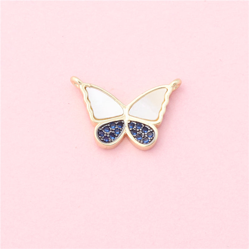 Connecteurs en Laiton Pendentifs Accessoires Forme Papillon 12x19mm 10pcs