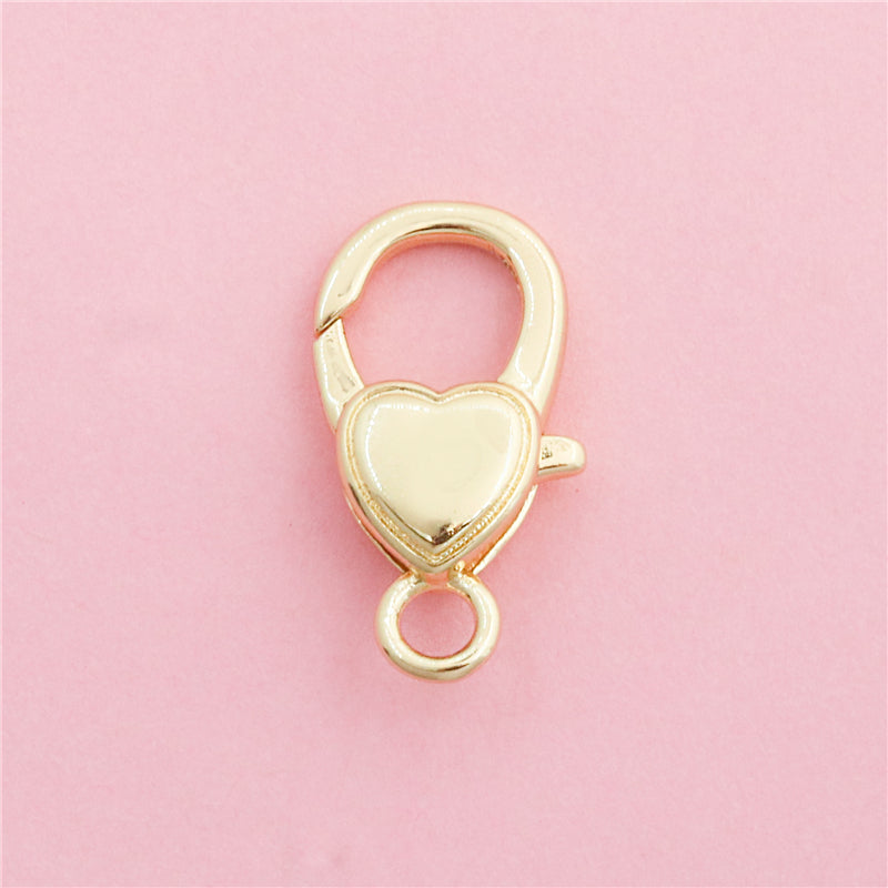 Brass Lobster Clasps Spring Buckle Accessories 12x22mm 10pcs