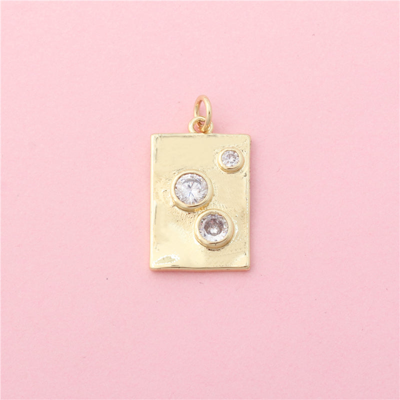 Pendenti Charms in Ottone Accessori 13x22mm 10pz