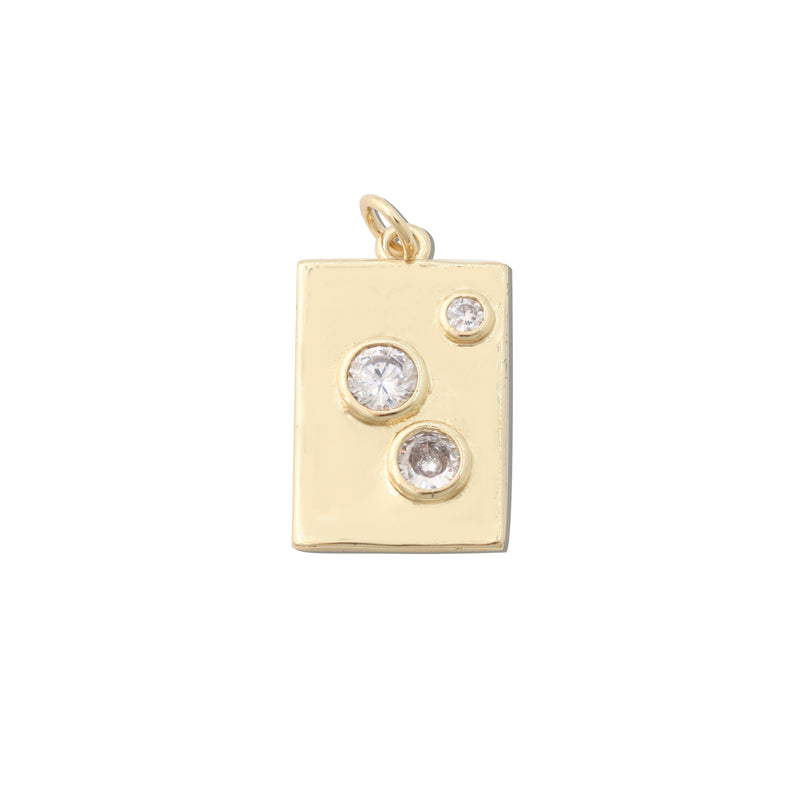 Breloques en Laiton Pendentifs Accessoires 13x22mm 10pcs