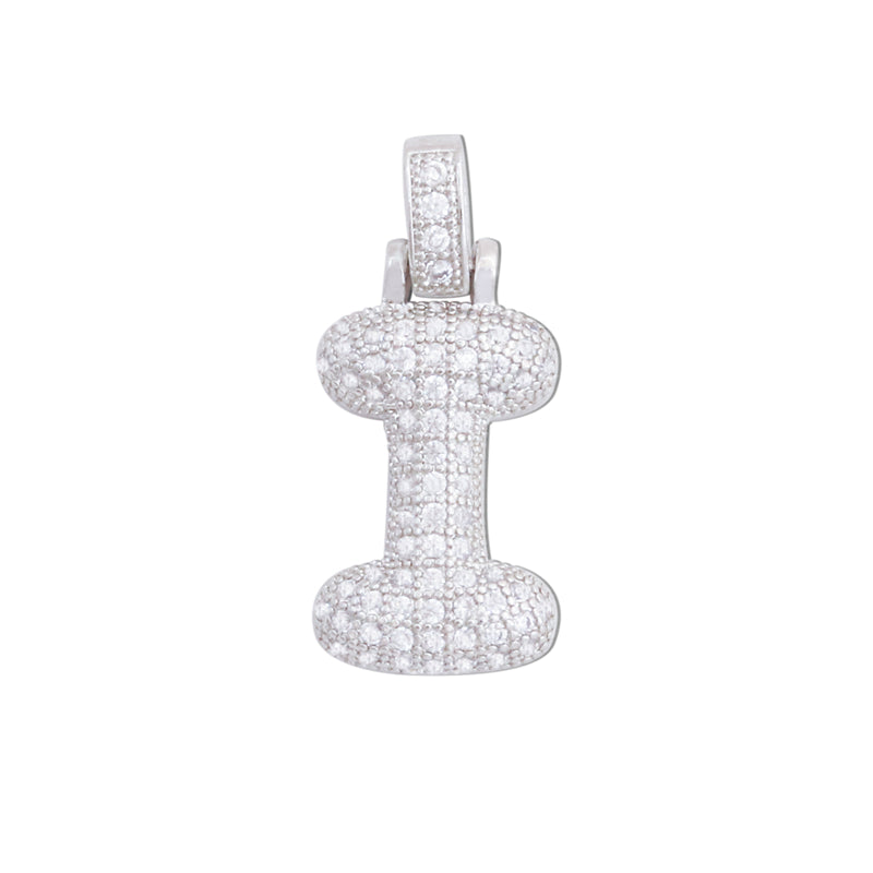 Messing Buchstabe I Charms Anhänger Zubehör 13x28mm 10St