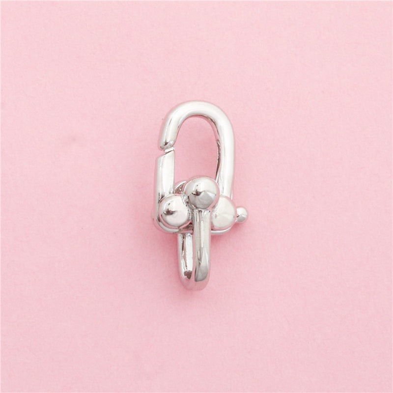 Brass Lobster Clasps Spring Buckle Accessories 14x24mm 10pcs