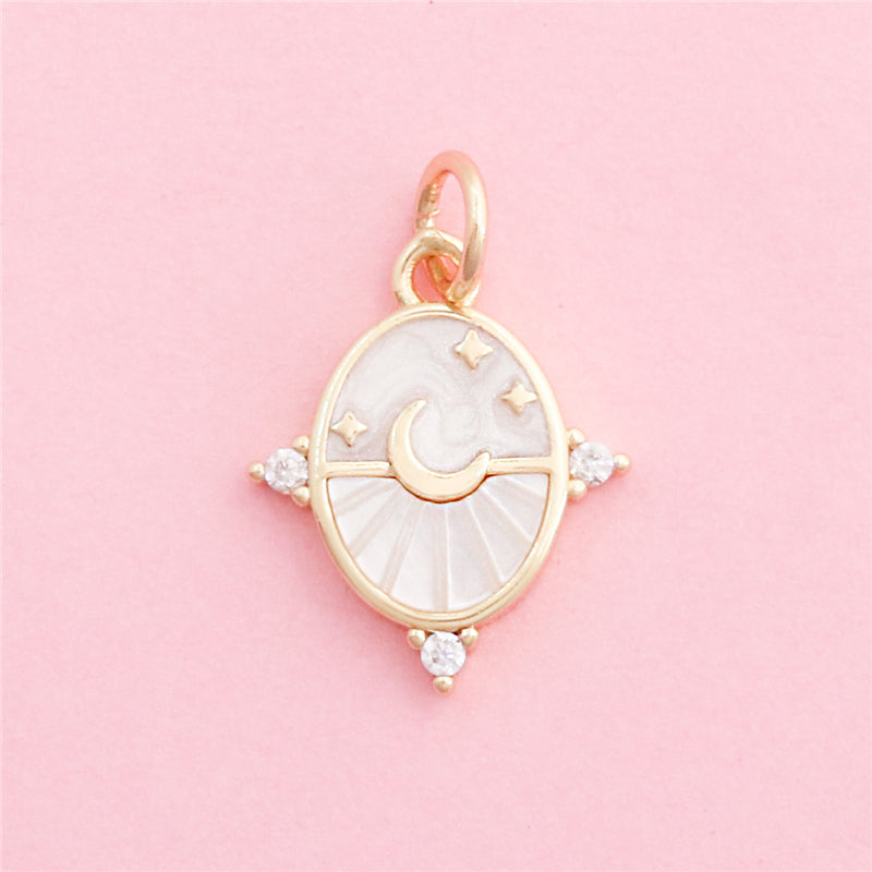 Brass Charms Pendants Accessories 15x18mm 10pcs