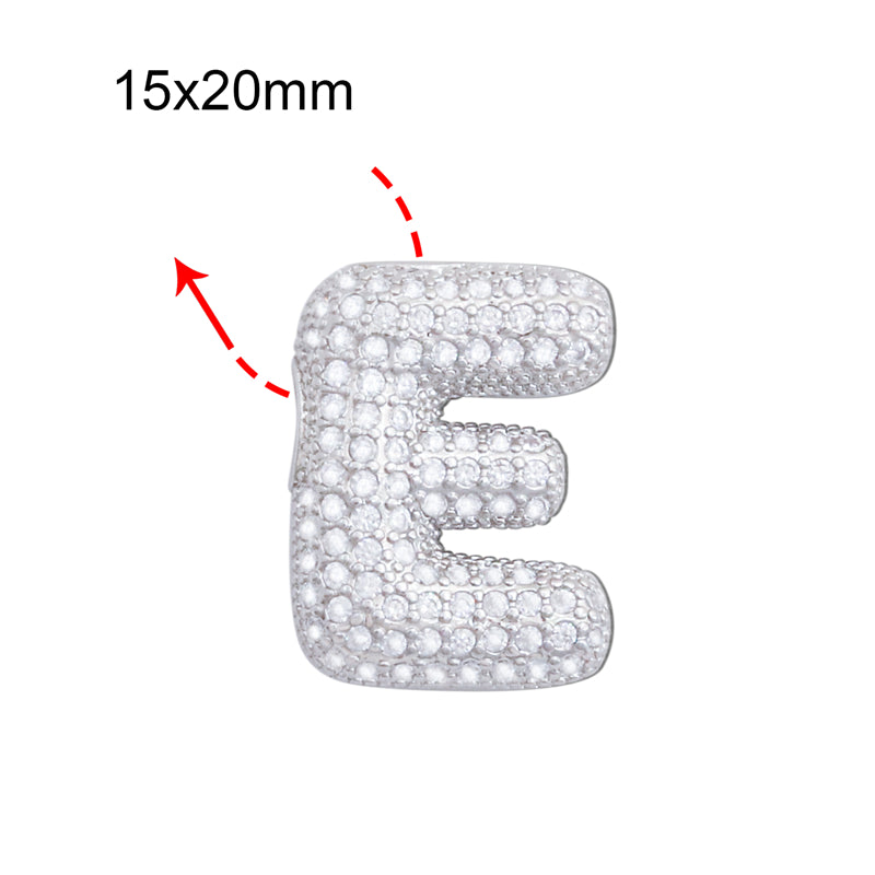 Messing Buchstabe E Charms Anhänger Zubehör 15x20mm 10St