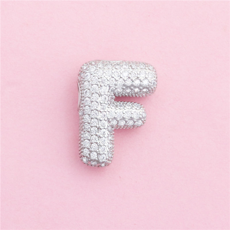 Messing Buchstabe F Charms Anhänger Zubehör 15x21mm 10St