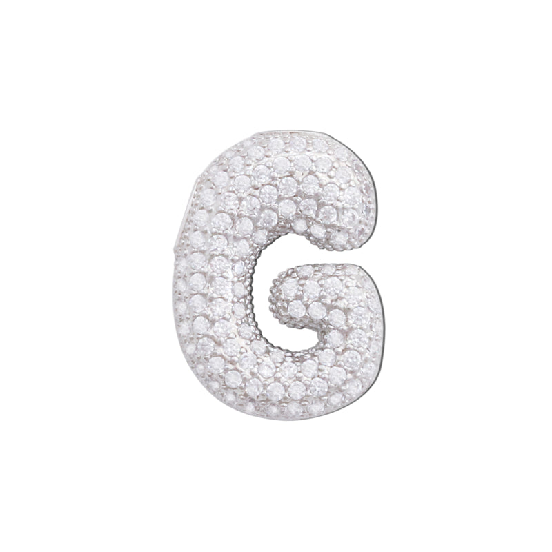 Dijes de latón con forma de letra G, accesorios para colgantes, 15 x 22 mm, 10 unidades