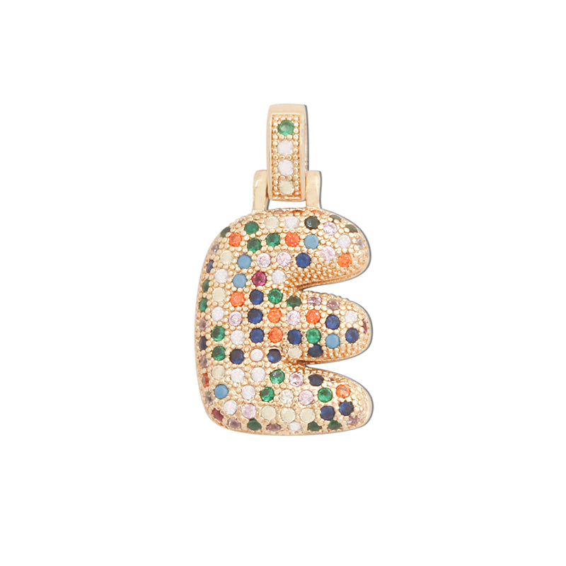 Dijes de latón con forma de letra E, accesorios para colgantes, 15 x 29 mm, 10 unidades