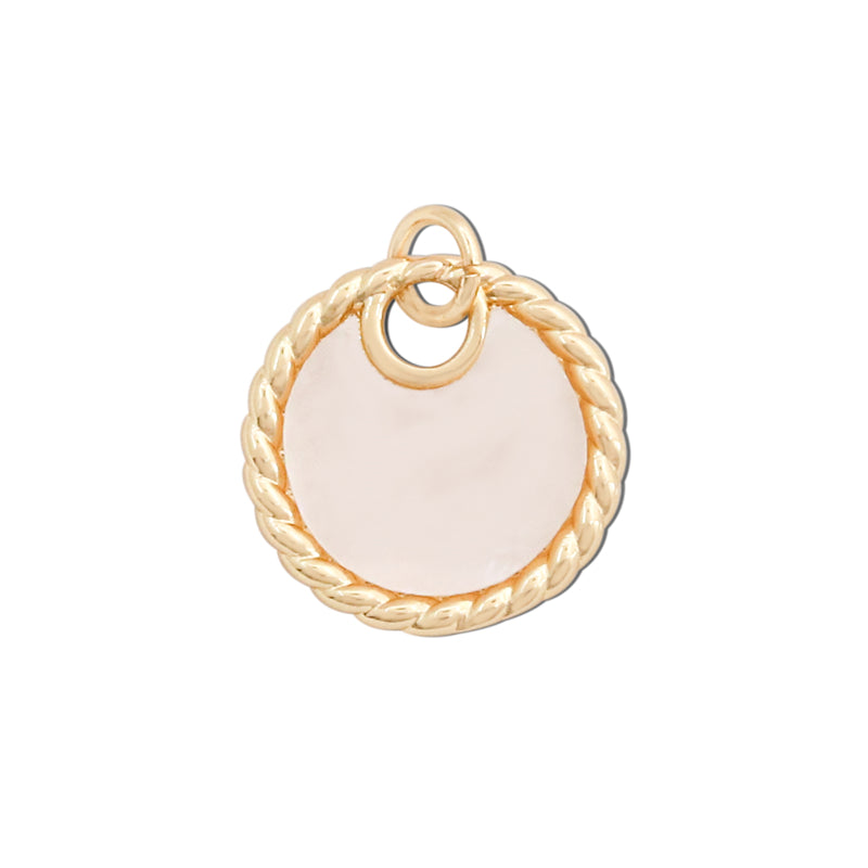 Acessórios para pingentes de amuletos de latão 16x16mm 10pcs