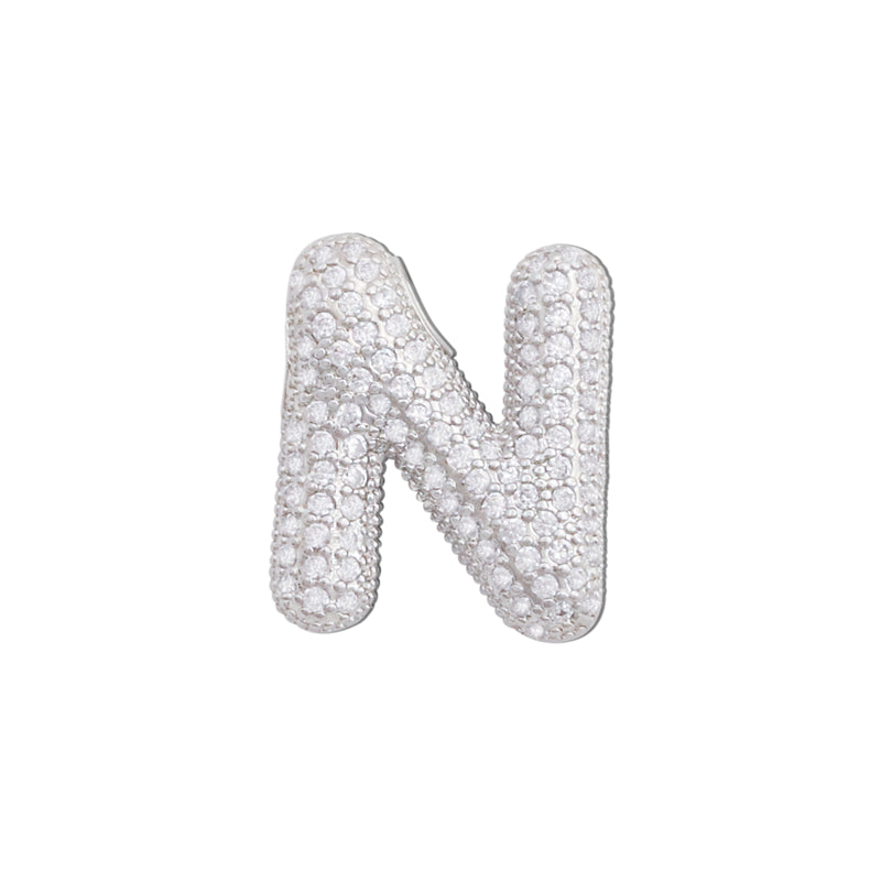 Подвески-шармы в виде буквы N из латуни, аксессуары 16x20 мм, 10 шт.