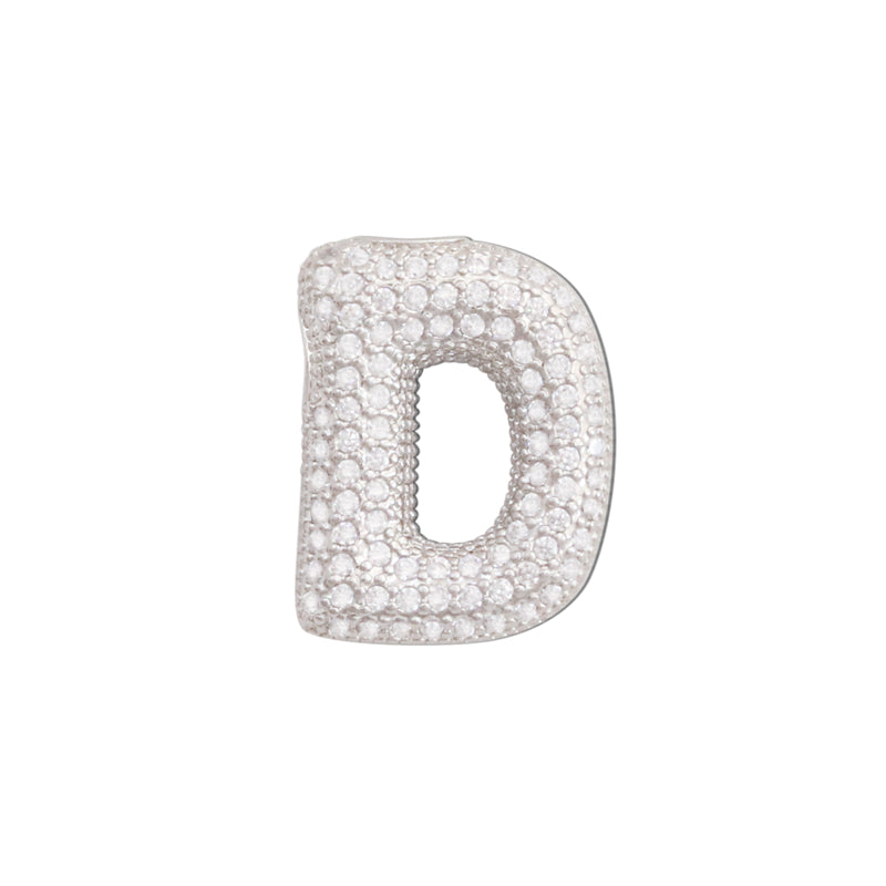 Messing Buchstabe D Charms Anhänger Zubehör 16x21mm 10St