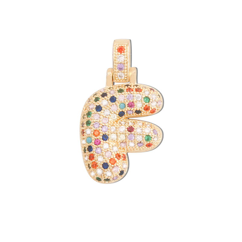 Brass Letter F Charms Pendants Accessories 16x28mm 10pcs