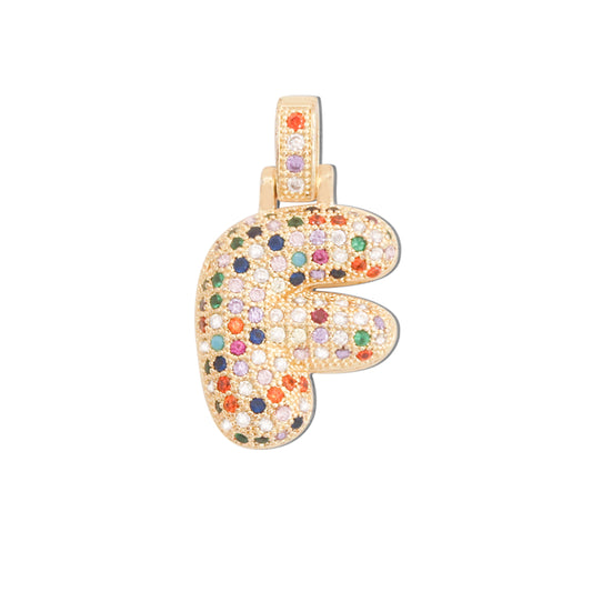 Pendentifs breloques en laiton lettre F accessoires 16x28mm 10pcs