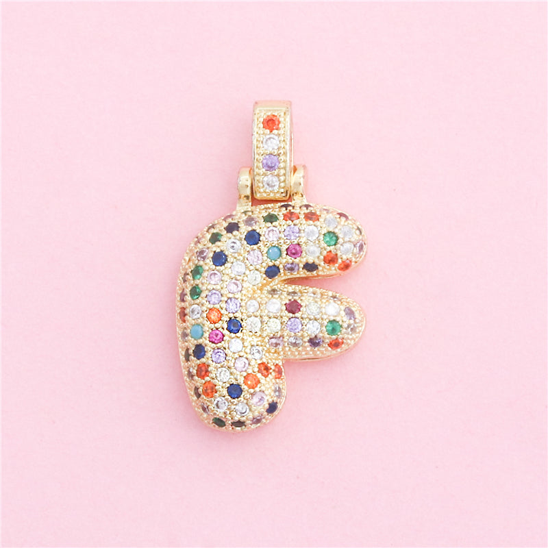 Brass Letter F Charms Pendants Accessories 16x28mm 10pcs