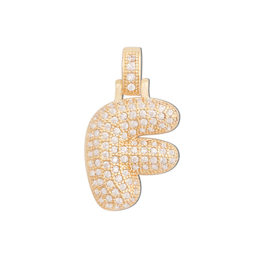 Pendentifs breloques en laiton lettre F accessoires 16x29mm 10pcs