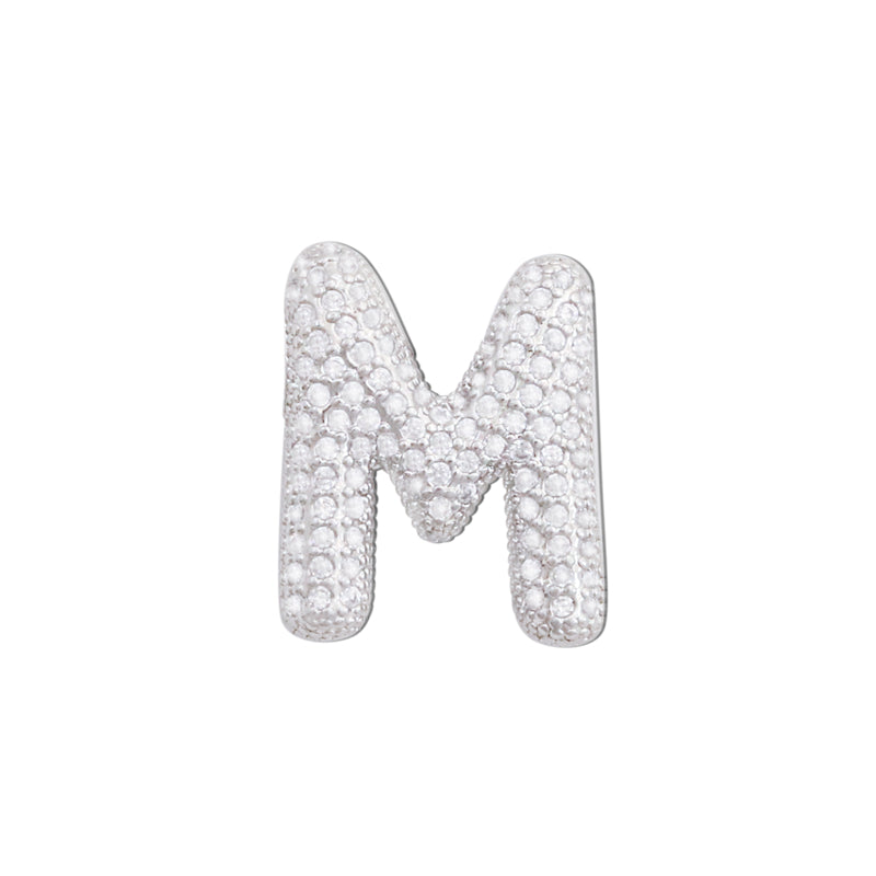 Pendentifs breloques en laiton lettre M accessoires 17x21mm 10pcs