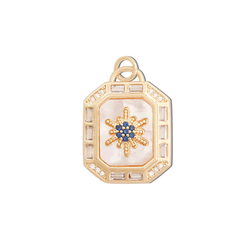 Brass Charms Pendants Accessories 17x23mm 10pcs