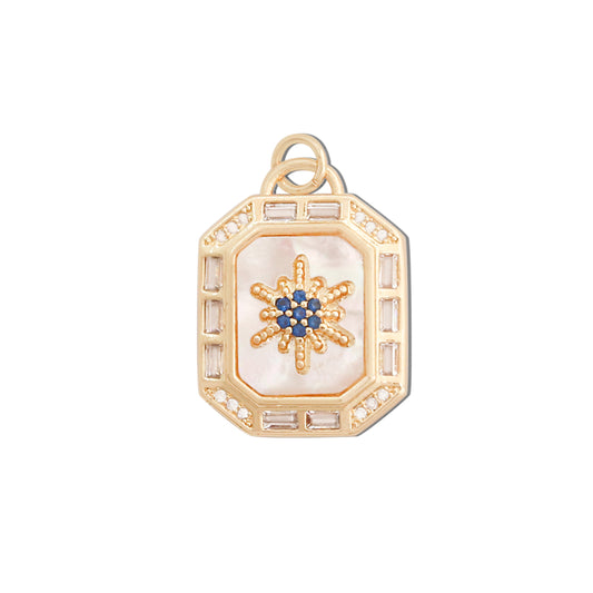 Brass Charms Pendants Accessories 17x23mm 10pcs