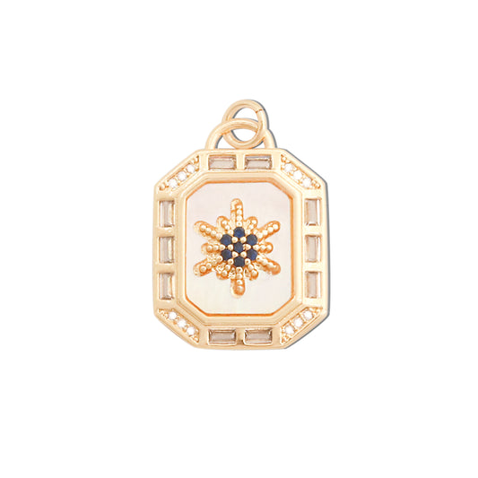 Brass Charms Pendants Accessories 17x23mm 10pcs