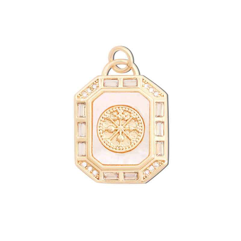 Brass Charms Pendants Accessories 17x23mm 10pcs