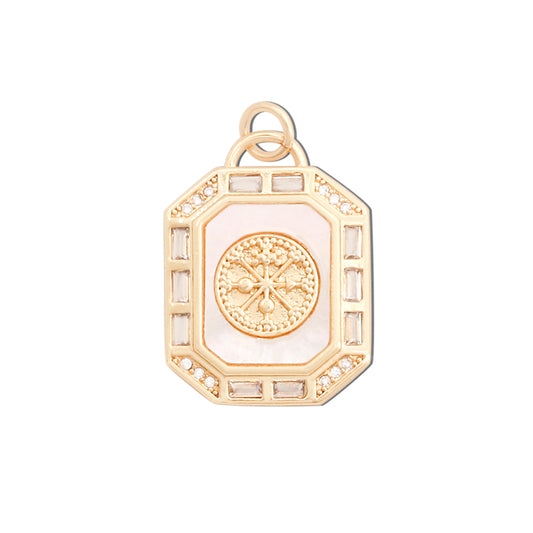 Brass Charms Pendants Accessories 17x23mm 10pcs