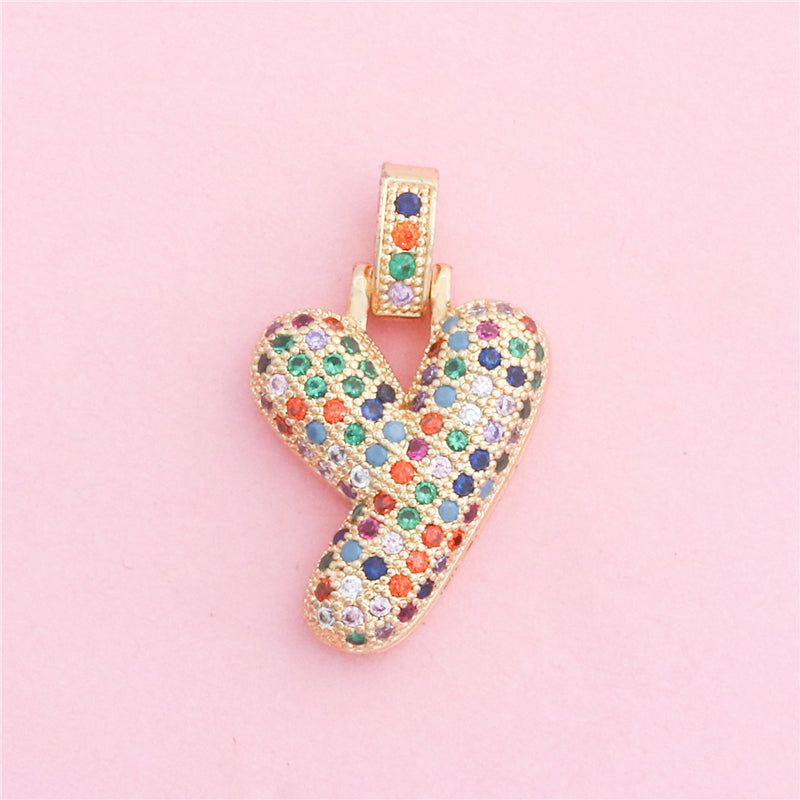 Подвески-шармы в виде буквы Y из латуни, аксессуары 17x27 мм, 10 шт.