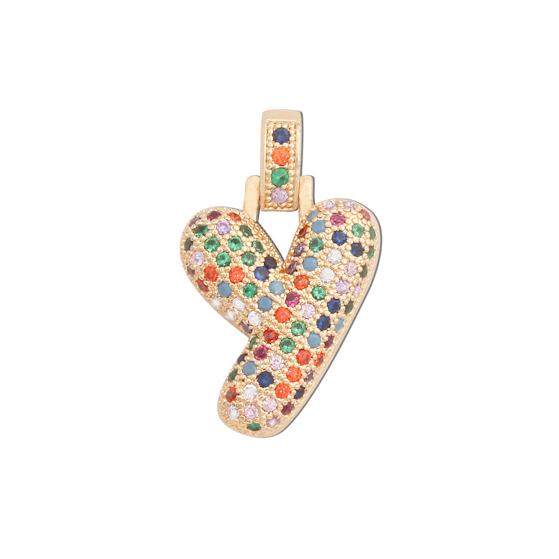 Подвески-шармы в виде буквы Y из латуни, аксессуары 17x27 мм, 10 шт.