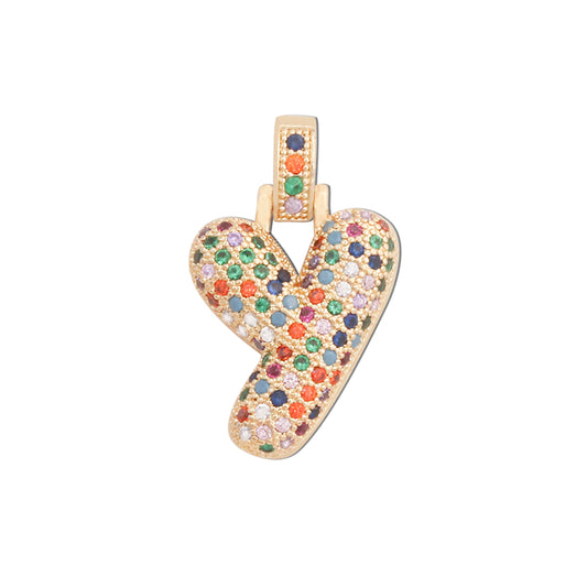 Messing Buchstabe Y Charms Anhänger Zubehör 17x27mm 10St