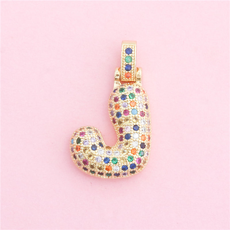 Pendentifs breloques en laiton lettre J accessoires 17x28mm 10pcs