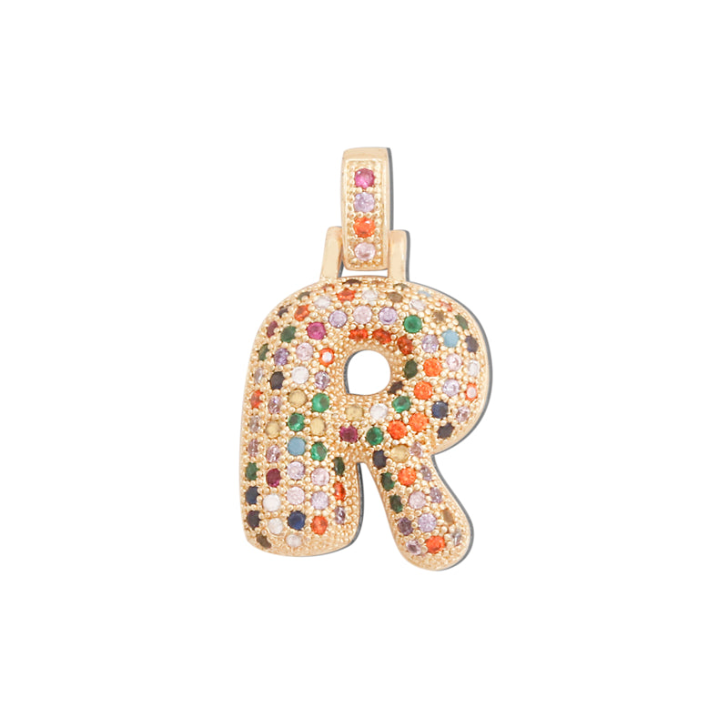 Messing Buchstabe R Charms Anhänger Zubehör 18x29mm 10St