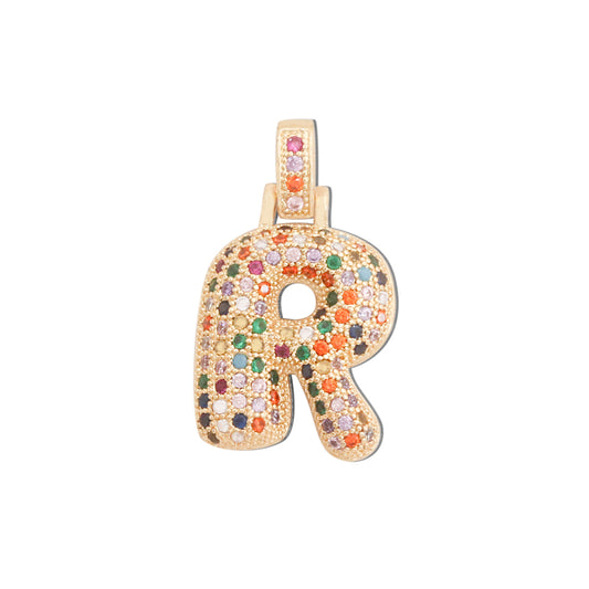 Messing Buchstabe R Charms Anhänger Zubehör 18x29mm 10St