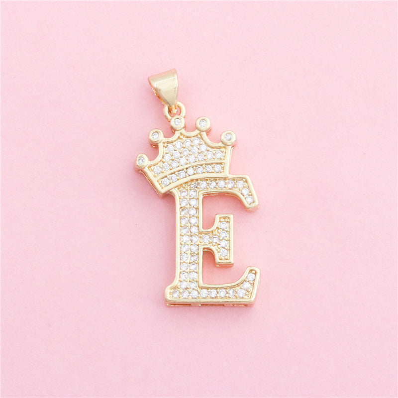 Pendentifs breloques en laiton lettre E accessoires 17x29mm 10pcs