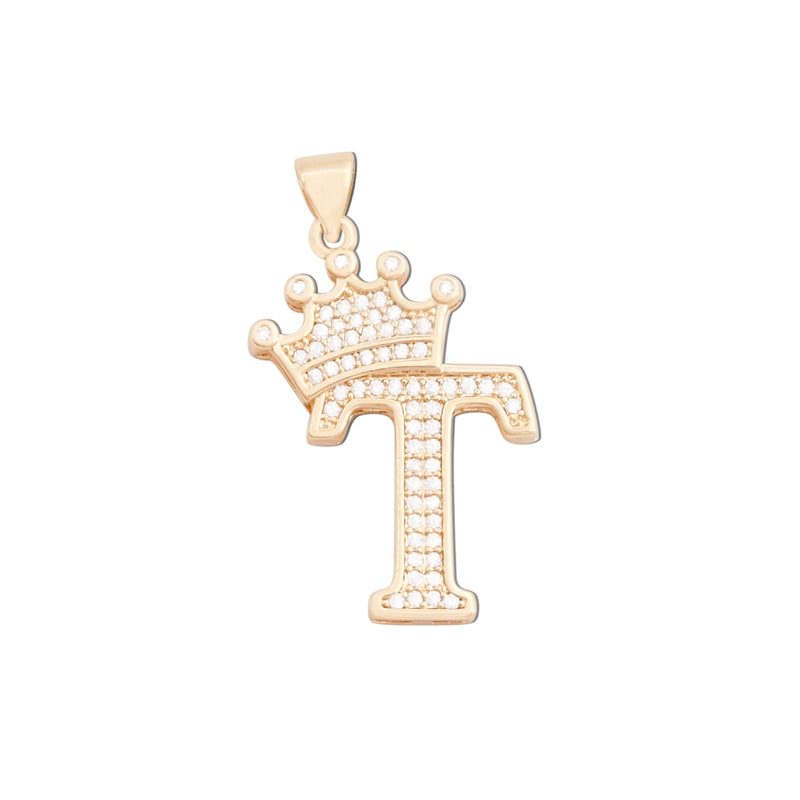 Colgantes de latón con forma de letra T, accesorios, 18 x 28 mm, 10 unidades