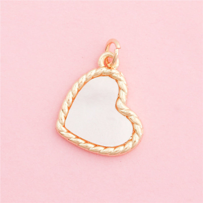 Brass Charms Pendants Accessories 19x15mm 10pcs