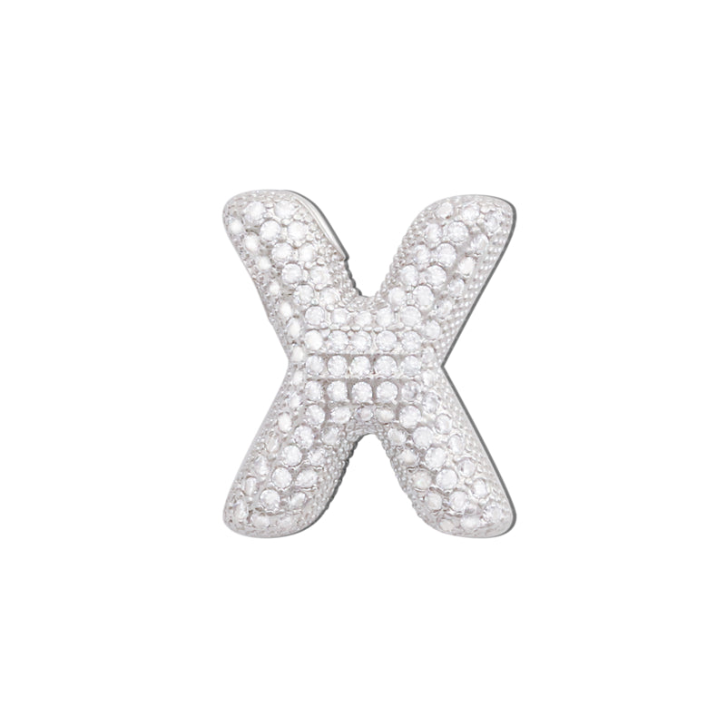 Pendentifs breloques lettre X en laiton accessoires 19x23mm 10pcs