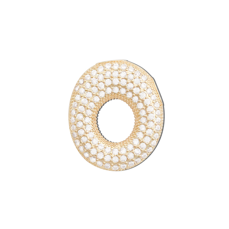 Подвески-шармы в виде буквы O из латуни, аксессуары 20x23 мм, 10 шт.