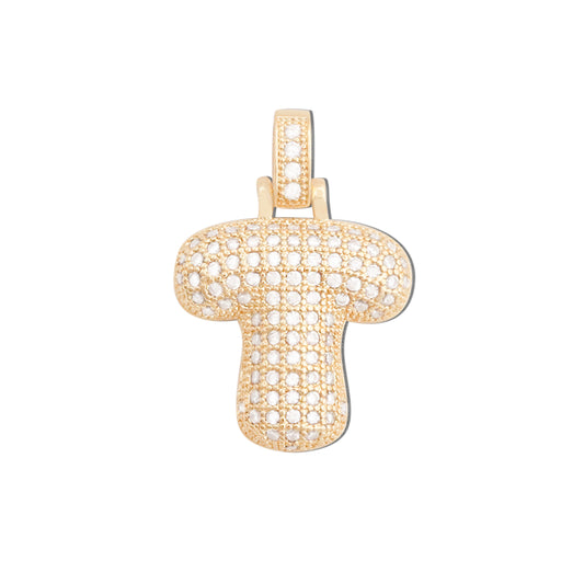 Messing Buchstabe T Charms Anhänger Zubehör 20x29mm 10St