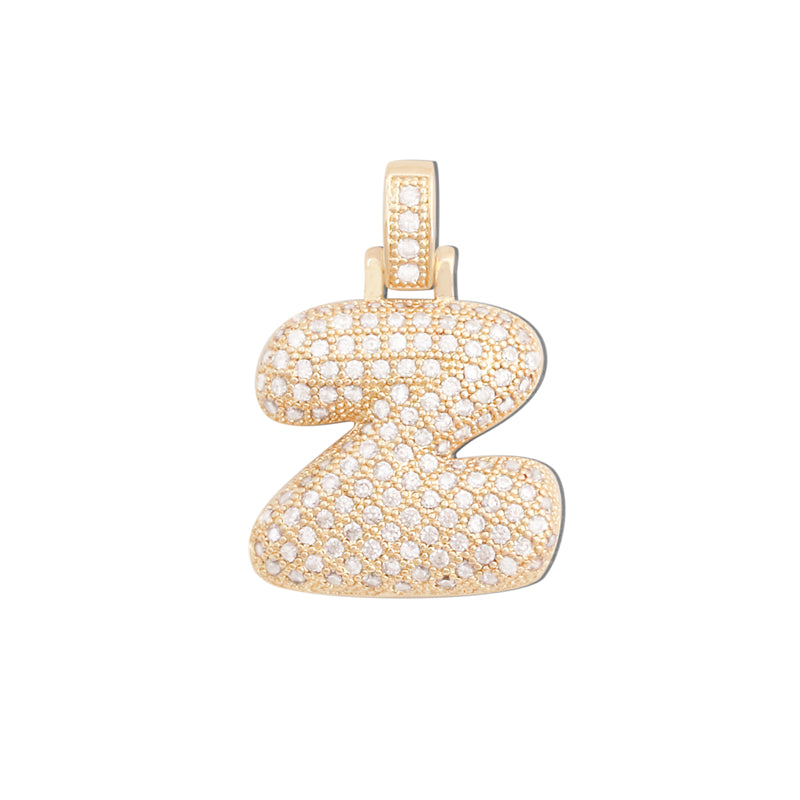 Messing Buchstabe Z Charms Anhänger Zubehör 20x29mm 10St