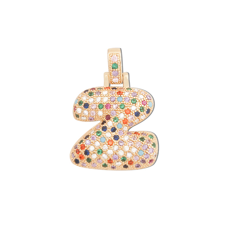 Messing Buchstabe Z Charms Anhänger Zubehör 20x29mm 10St