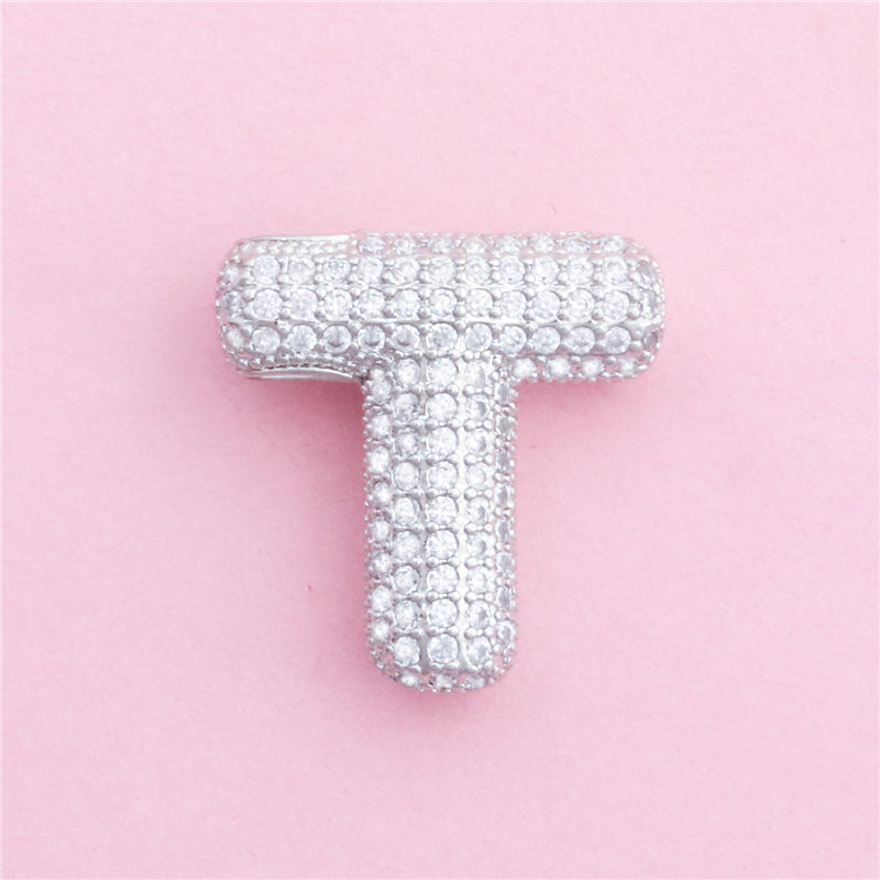 Подвески-шармы в виде буквы Т из латуни, аксессуары 21x22 мм, 10 шт.