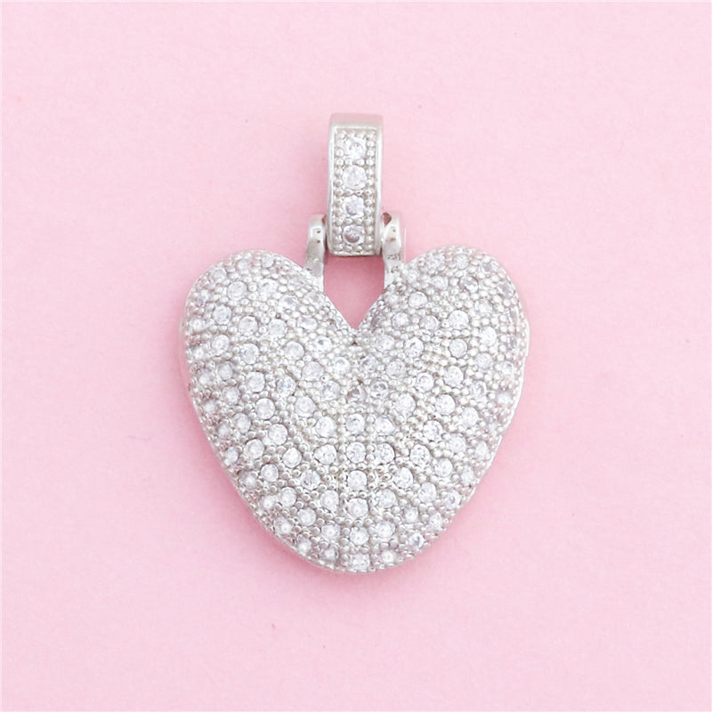 Acessórios de pingentes de amuletos de letra V de latão 21x27mm 10pcs