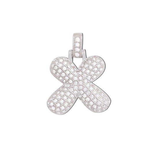 Messing Buchstabe X Charms Anhänger Zubehör 21x27mm 10St