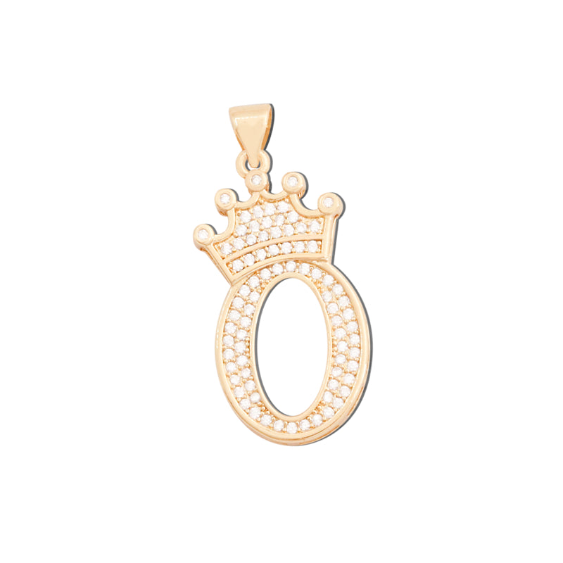 Messing Buchstabe O Charms Anhänger Zubehör 21x29mm 10St