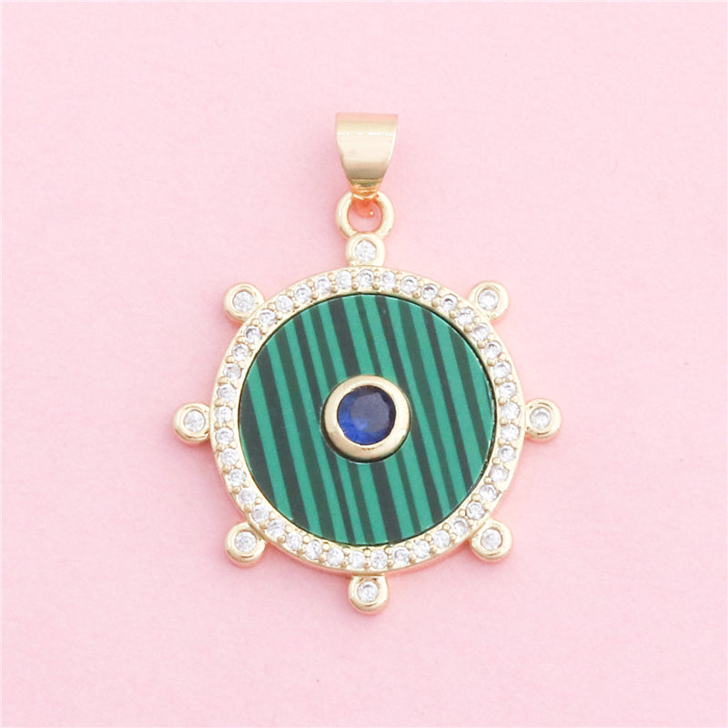 Messing Charms Anhänger Zubehör 22x25mm 10St