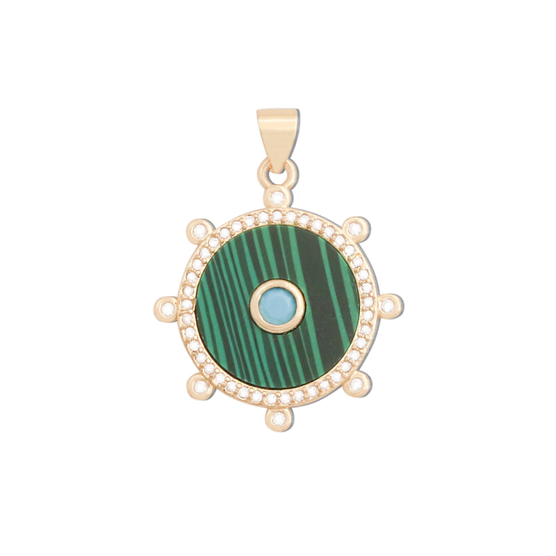 Messing Charms Anhänger Zubehör 22x25mm 10St