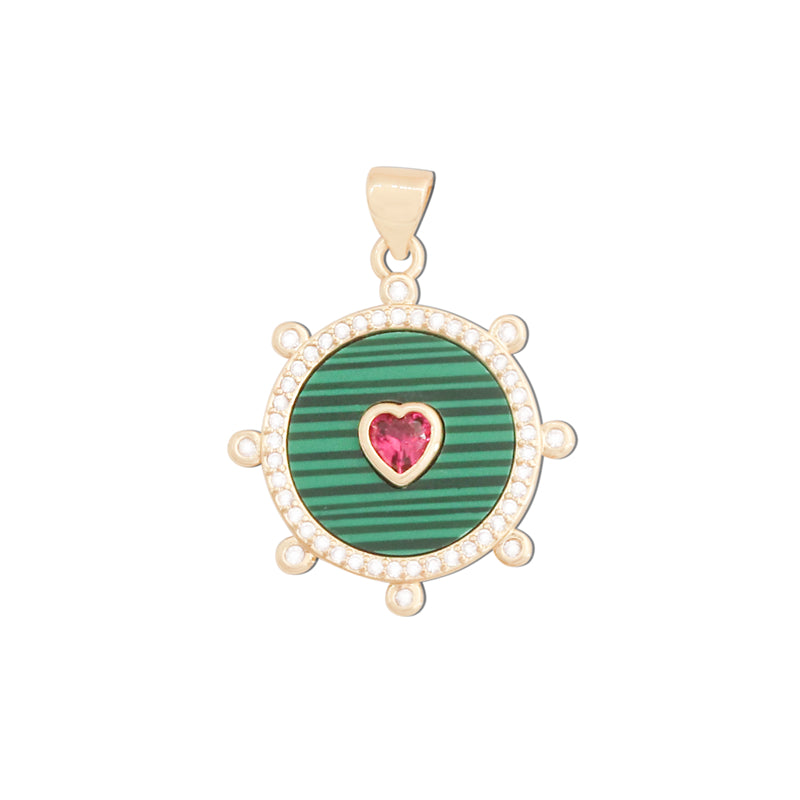 Brass Charms Pendants Accessories 22x25mm 10pcs