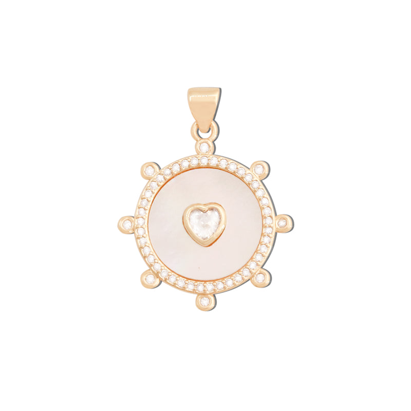 Messing Charms Anhänger Zubehör 22x25mm 10St