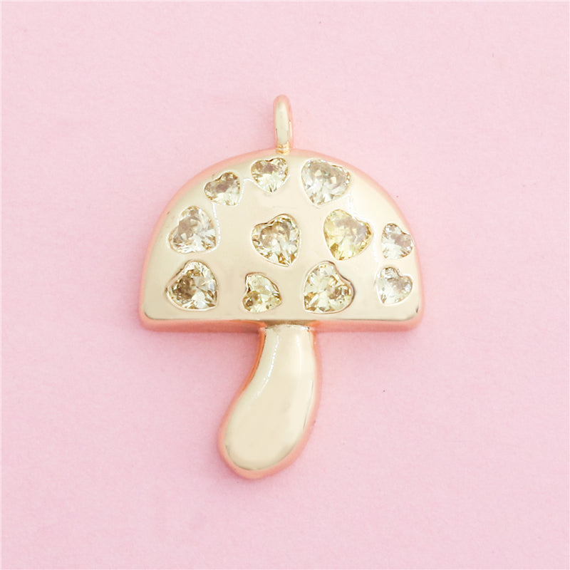 Dijes de latón para colgantes, accesorios, 22 x 30 mm, 10 unidades