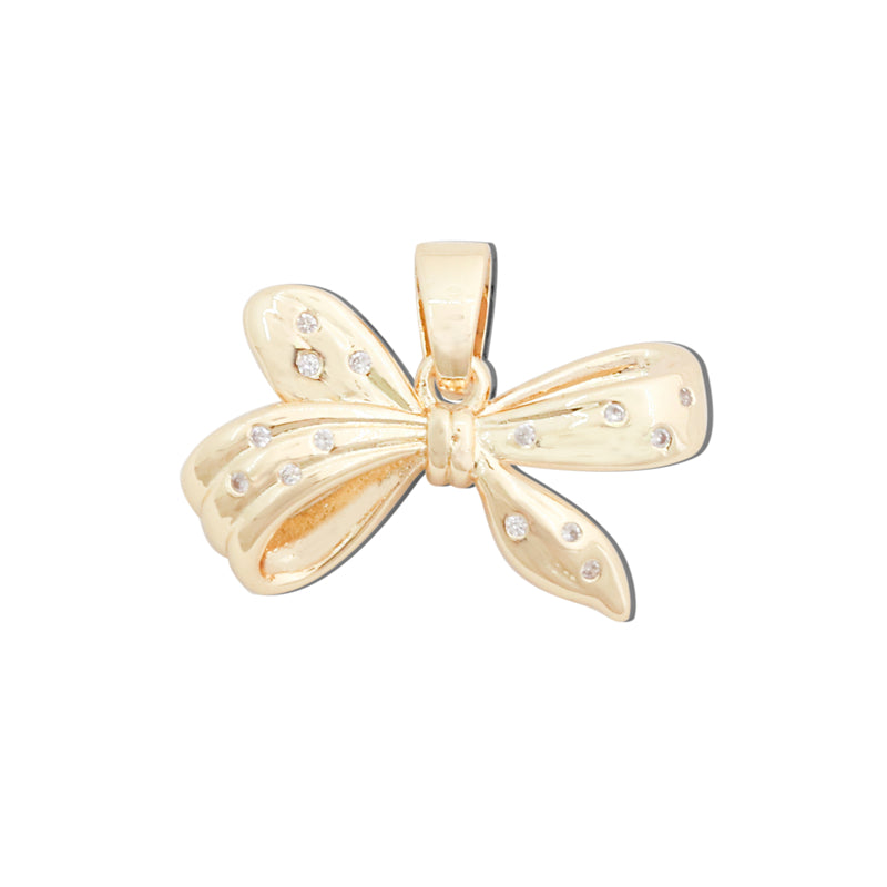 Ciondoli a forma di papillon in ottone, accessori 23x13mm, 10 pezzi