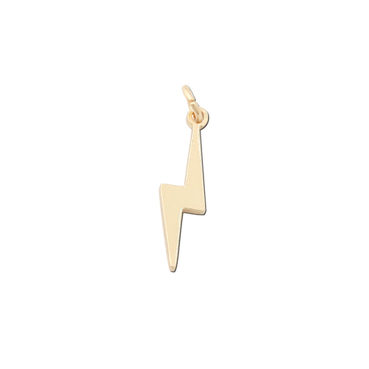 Brass Charms Pendants Accessories Lightning Shape 5x19mm 10pcs