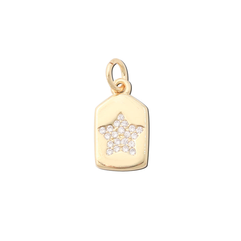 Pendenti Charms in Ottone Accessori 8x14mm 10pz